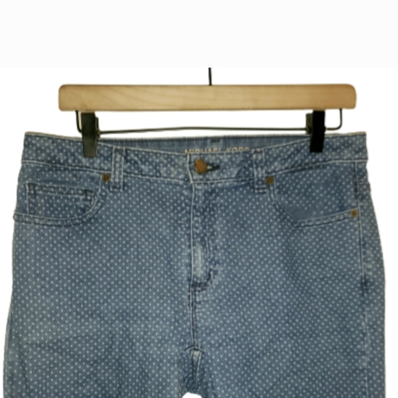 Michael Kors Polka Dot Izzy Skinny Jeans $98 Sz6 - Picture 6 of 13